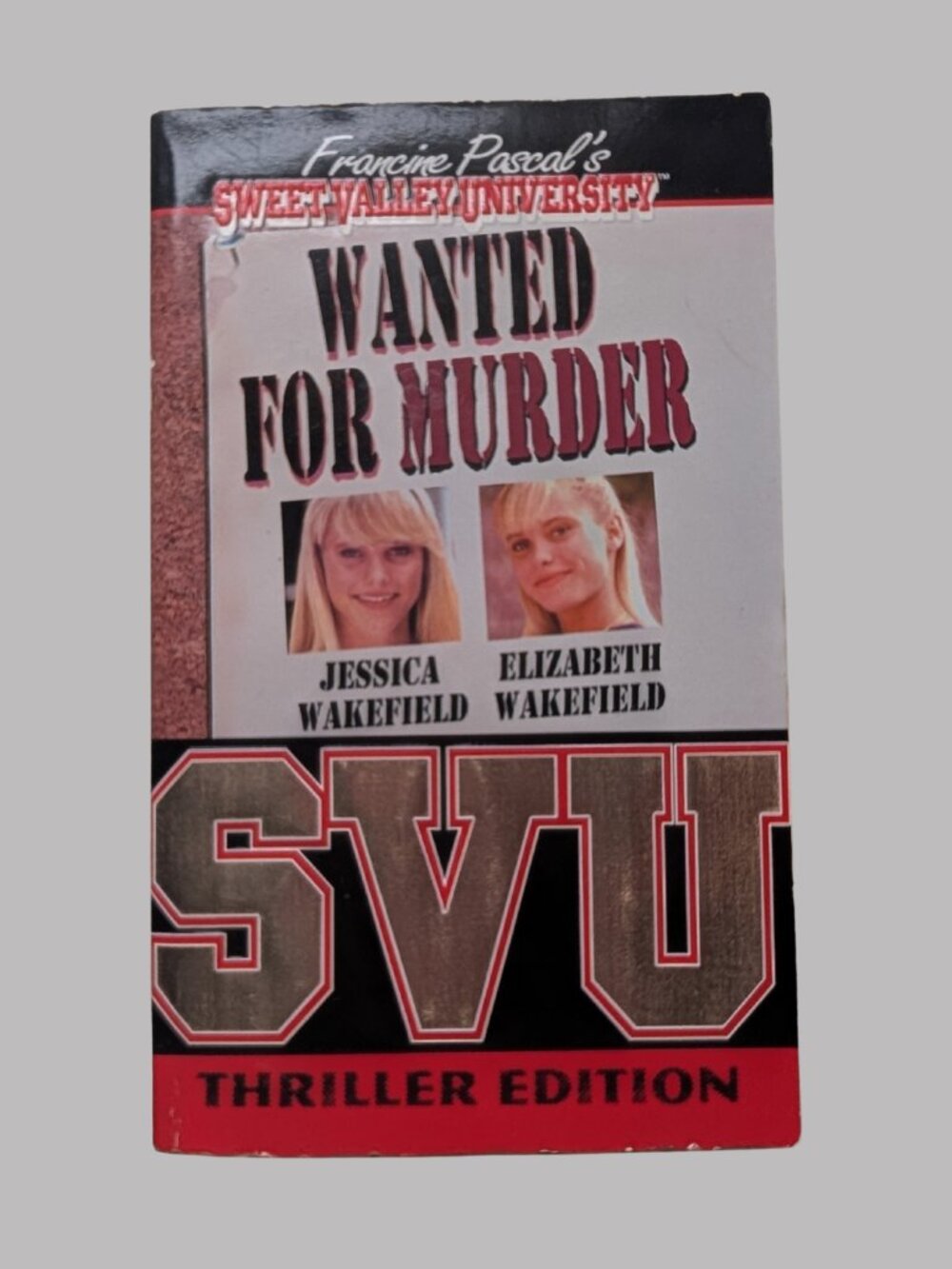 10/$25 Vintage 1995 Sweet Valley University Thriller #1 Wanted for Murder